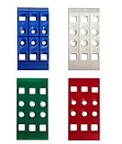 Handi-Shim Heavy Duty Reusable Plastic Construction Shims for Spacing, Leveling, Plumbing and More - 40 Piece Assorted Pack (4 sizes)