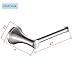 Cavoli Bathroom Paper Holder, Wall Mounted European Style Tissue Holder/Toilet Paper, Satin Nickel