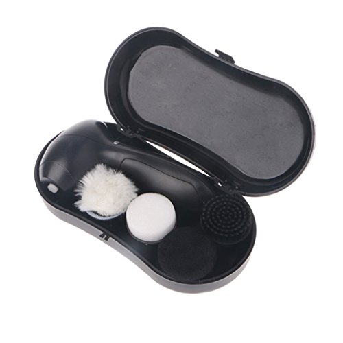 MuLuo Home Handheld Automatic Electric Shoe Brush Boots Shine Polisher Machine Portable Scrubber with Cleaning Brush Kit