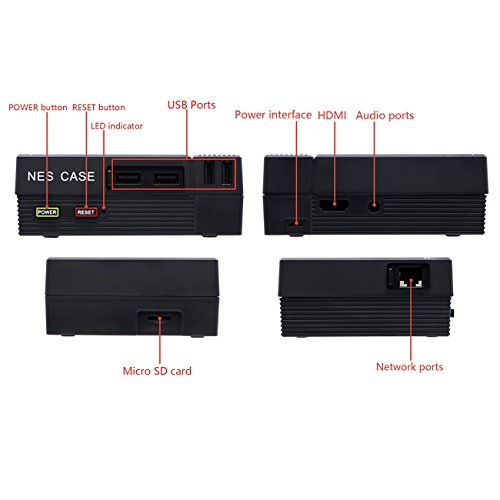 The perseids NES Case with Raspberry Pi 3 Ultimate Starter Kit - 32 GB Edition(Raspberry Pi Kit)