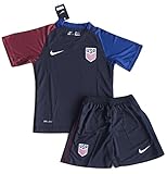 2016-2017 Kids/Youth Blank USA National Away Jersey & Shorts