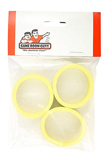 Game Room Guys Set of 3 Yellow Pinball Flipper Rubber - 1.5