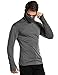 Coofandy Mens Slim Fit Underwear Thermal Turtleneck Pullover Thermal Sweaters,Dark Gray,Medium