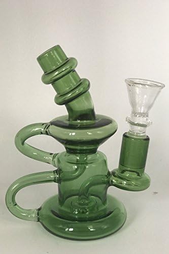 Niceglass Newest Mini Glass Filter Cup Pipes 13cm Tall 14.5mm Joint Size(green)