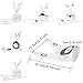 TOMNK 100PCS Easter Bunny Cellophane Candy Bags Gift Wrap Bags Party Favors Supplies Rabbit Ear Bags with 100PCS Twist Ties