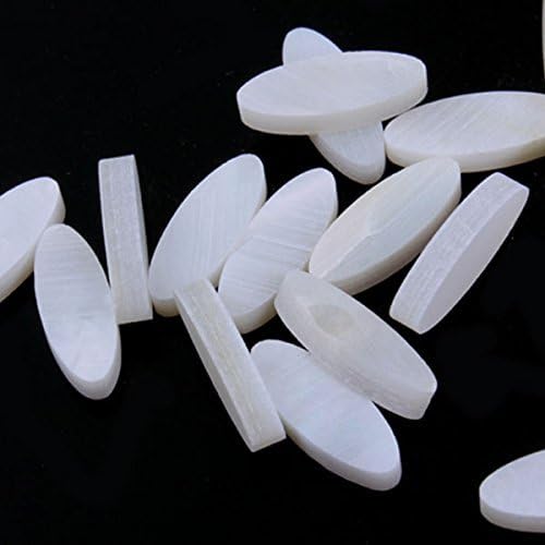 White Pearl Oblong Inlays Dots for Guitar Fingerboard Maker (Pack of 10)