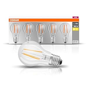 OSRAM LED lamp | Lampvoet: E27 | Warm wit | 2700 K | 7 W | helder | LED BASE CLASSIC A [Energie-efficiëntieklasse A++]