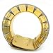 Haluoo_Jewelry Large Collar Circle Necklace,Haluoo Women African National Flamboyant Adjustable Necklace Creative Leather Collar Necklace Punk Egypt Chunky Collar Necklace Women Jewerly (Gold)thumb 4