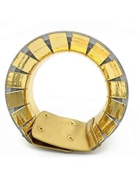 Collar grande de estilo creativo y personalizable para mujer, de plata de ley y dorado