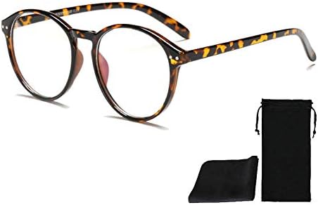 Blue Light Blocking Round Glasses,Frame Eyeglasses Anti Eyestrain Prevent Headaches Computer Glasses for Women Men