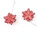 VK Accessories 1 Pair Dangle Earrings Red Large Bow Earrings for Womens, Girls Christmas Theme Gift Earring Hook Style Thanksgiving Day Earring Pendant(Red)