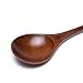 Donxote 6-Piece Hardwood Wooden Spoons Set, 6.5-Inch Long Handle Teaspoons for Honey, Coffee, Soup, Mixing, and Eating – Multi-Functional Kitchen Utensils