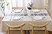 TruDelve Heavy Duty Vinyl Tablecloths Plastic Table Cloths for Kitchen Dining Table Wipeable PVC Tablecloth for Rectangle Tables (54