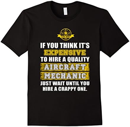 Men's aircraft mechanic shirt if you think it's expensive to hire  XL Black
