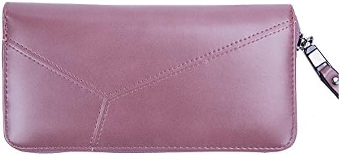 VLCQNHI Womens Wallet Faux Leather RFID Blocking Purse Credit Card Clutch Colorsize Medium Purple