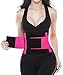 Camellias Women's Waist Trainer Belt Body Shaper Belly Wrap Weight Loss Training Corset Cincher Trimmer Tummy Compression Slimmer Band for Workout Gym Fitness, SZ8002-Rose-2XL