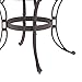Home Styles Biscayne 42-inch Round Bronze Outdoor Patio Dining Table Constructed of Cast Aluminum with Bronze Antique Powder Finish and Protective Clear Coat on Decorative Table Top.