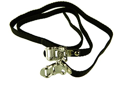 VP Components 2 pcs New MTB Road Bike Cycling Toe Straps 450 Black