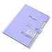 Phyxin Expanding File Folders 5 Pockets Document Organizer A4 Letter Size Plastic File Folder with Lables Document Holder for Business School Supplies Purple