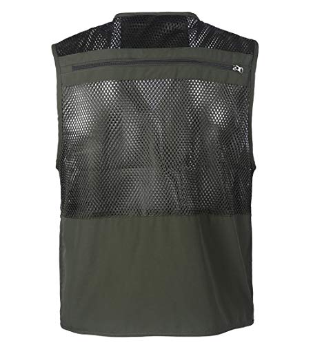 Yingqible, Herrenweste mit mehreren Taschen, Mehrzweckweste für Angeln, Jagd, Wandern – Bild 5