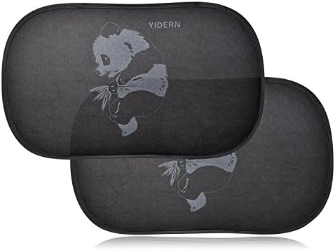 Car Sun Shade, 2 Pack 20”x12” foldable Cling Sunshade with 4 Suction Cups, Protect Baby Infant Child, Reduce Harmful UV Rays, Best Universal Auto Accessories for Side Windows