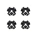 Demon Wedge Snowboard Wall Mounts Black Combo Pack (2 Pairs-Hangs 2 Snowboards)