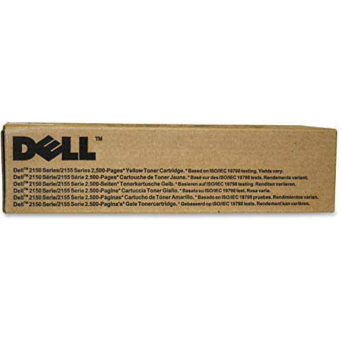 Dell 9X54J Cartouche de toner Laser pour Imprimante 2150cn/cdn/2155cn/cdn Jaune