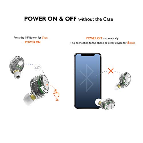 True Wireless Earbuds, Jabees Firefly Pro Sweatproof IPX5 Sport