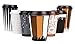 Hornbit Disposable Coffee Cups with Lids and Coffee Stirrers (Set of 50) - 12 oz Ripple Wall Insulated Hot Paper Coffee Cups - Stylish Beverage Cups for Hot and Cold Drinks (12 oz, Shades of Brew)