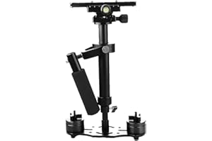 40cm / 1.3ft S40 Aluminum Alloy Camera Stabilizer Handheld Video Camera Stabilizer for Steadycam Steadicam DSLR