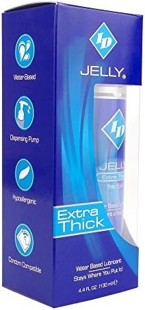 ID Jelly Personal Lubricant - Intimate Gel in Stand-up Pump Bottle 4.4 oz