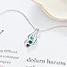 Love Jewelry Personalized 3 Heart Simulated Birthstone Mothers Pendant Necklace with 3 Names Family Pendants for Mother(NE101868)