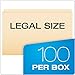 Pendaflex 753 File Folders, Straight Cut, Top Tab, Legal, Manila (Box of 100)