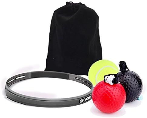 Star choose Boxing Fight Ball Perfect for Boxing Punching Accuracy Improvement and Hand Eye Coordination Training,3 Difficulty Level Boxing Ball with Headband Reflex for Improving Speed Reactions