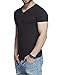 Tinted Men's Solid V-Neck Half Sleeve T-Shirt