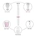 Women Shaver Rechargeable 2 in 1 Bikini Trimmer for Women Waterproof Electric Women Trimmer/Lady Shaver/Razors for Women with Shaving&Bikini Head Wet/Dry Use&Smooth Glide Technology