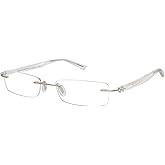 Scojo New York Gels Slim Rectangle Reading Glasses, Handmade Scratch Resistant Readers for Women and Men