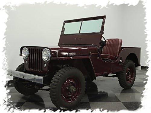 1945 Willys Army Jeep Custom Mouse Pad mousepad Classic Vintage Old Cars Hot Rods Speed Computer Desktop Supplies