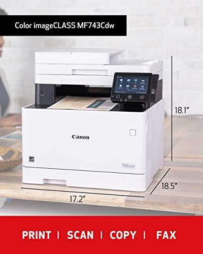 canon color imageclass mf743cdw wireless multifunction laser printer