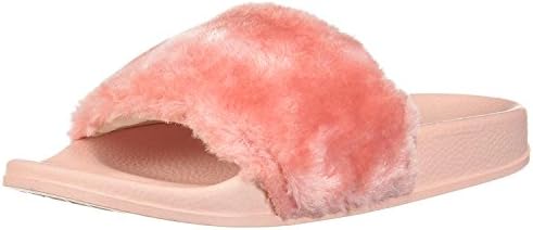 Adorllya Womens Slippers, Cute Fuzzy FILP Flops Slides Wide Width Comfortable Fur Slippers for Women
