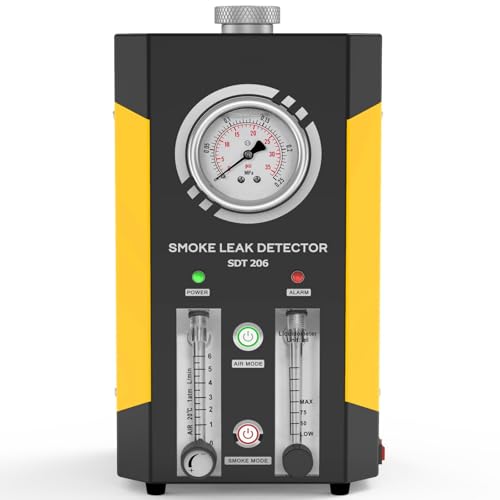 BELEY Smoke Leak Detectors Smoke Tester Automotive Fuel Leak Detectors EVAP Smoke Machine Leak Tester Pipe Leakage Tester for 12V Vehicles (SDT-206)