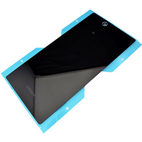 Battery Back Door Glass Cover Replacement For Sony Xperia Z Ultra XL39h C6802 C6806 C6933 (Black)