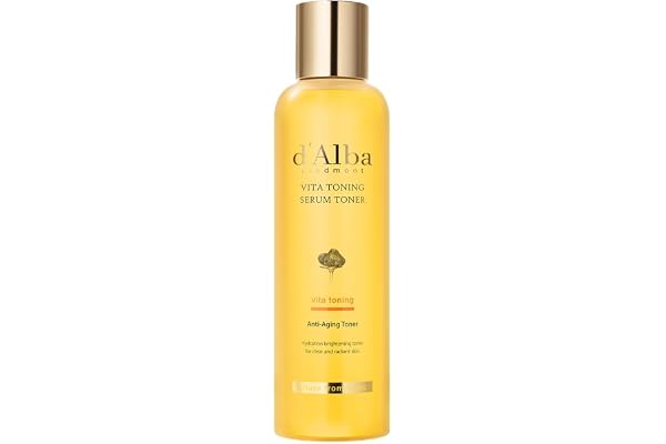 d'alba Piedmont White Truffle Moisturizing Vita Toning Serum Toner, Glass Skin with Double Vitamin Skincare, Face Moisturizer