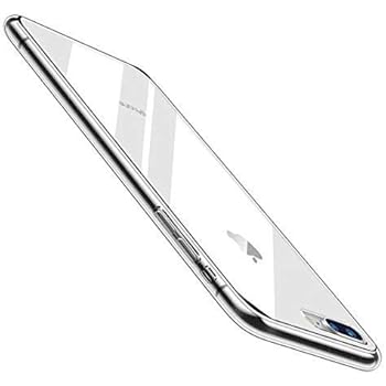 iPhone 8 Plus Case, iPhone 7 Plus Case, Thin Sleek Fully Protective Soft Bumper and Hard Back Board Case Cover for iPhone 7 Plus iPhone 8 Plus (Transparent)