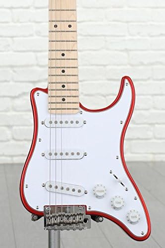 Traveler Travelcaster Deluxe Candy Apple Red Travel Guitar TCD CARMT