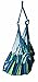SueSport Hanging Rope Chair - Swing Hanging Hammock Chair - Porch Swing Seat - with Two Cushions - Max.265 Lbs, Blue
