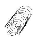 THINKCHANCES Rust Resistant Black Stainless Steel Wire Handles Hangers (Handle-Ease) for Mason, Ball, Canning Jars (6 Pack, Regular Mouth)