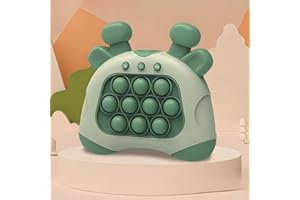 FRANKKLOLO - Quick Push Toy with Lights and POP-UP Patterns. Electronic Toy for Anxiety for Children and Adults. Fun Multiplayer Game for The Whole Family (Green)