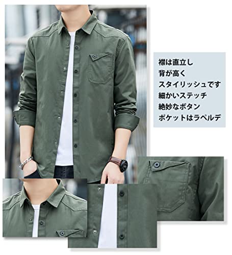 Amyni Men's Shirt, Long Sleeve, Short Sleeve, Casual, Plain, Oxford Shirt, Cotton Shirt