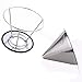 Ziselu Stainless Steel Pour Over Coffee Maker, Filter Cone and Holder, Micro Filter Coffee Dripper and Coffee Scoop